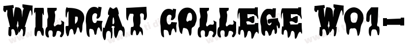 Wildcat College W01字体转换